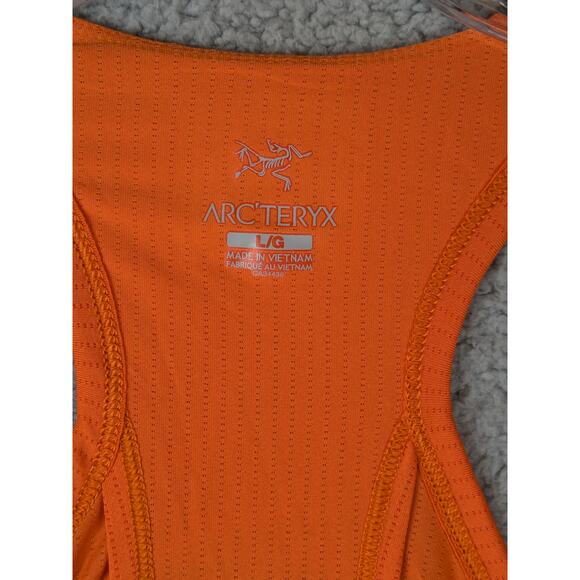 Arc'teryx Tank Top Womens Large Atom LT Orange Athletic Wear Fitness Hiking Gym - Picture 6 of 12